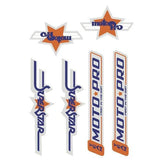Moto Pro decal set - Old school bmx - Bmx Products AU