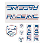 Race Inc - Red white and blue decal set - Old school bmx - Bmx Products AU