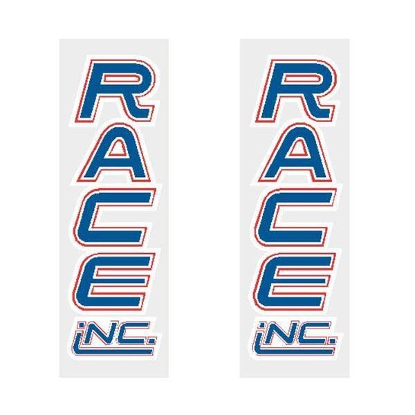 Race Inc - Red white and blue fork decals - Old school bmx - Bmx Products AU