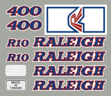 Raleigh - R10 - BLUE RED decal set - Old school bmx - Bmx Products AU