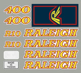 Raleigh - R10 - RED YELLOW decal set - Old school bmx - Bmx Products AU