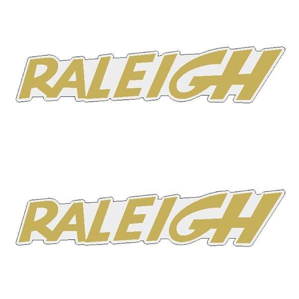 Raleigh - Seat side GOLD decals - old school bmx - Bmx Products AU