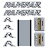 Rampar BMX - BMX Products Inc made - for Candy frame decal set - Old school bmx - Bmx Products AU