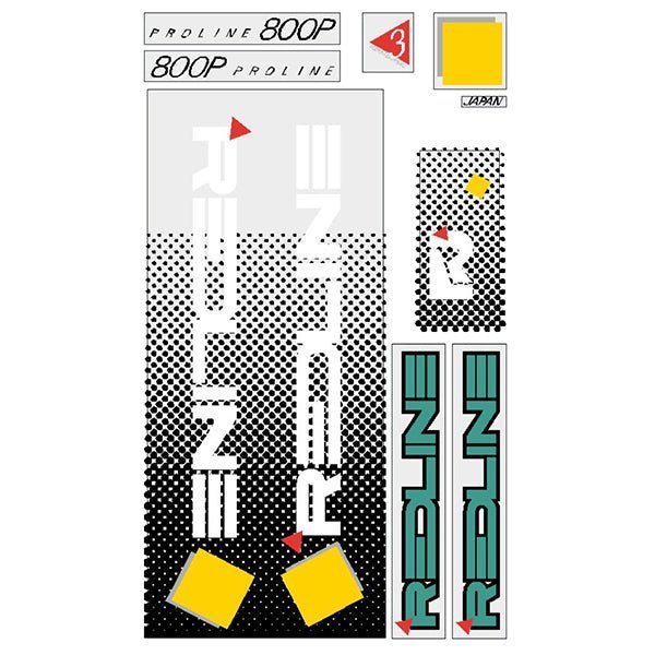 Redline - 1985 800P for Teal frame Decal set - Old school bmx - Bmx Products AU