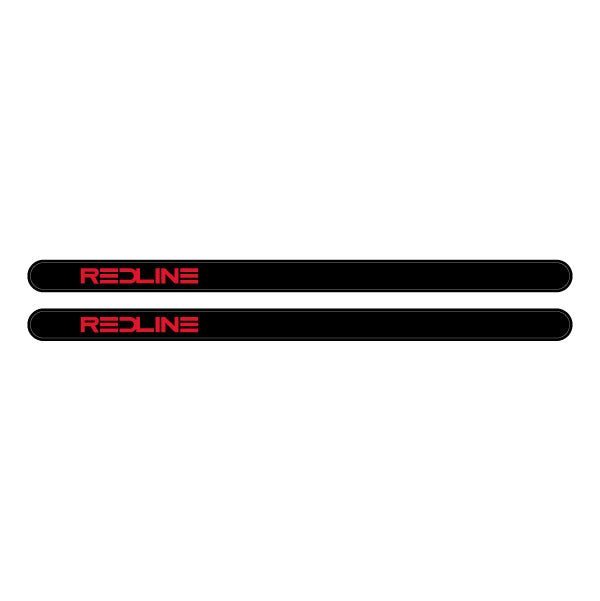 Redline Gen 3 Black with red logo - Flight crank decal set - Old school bmx - Bmx Products AU