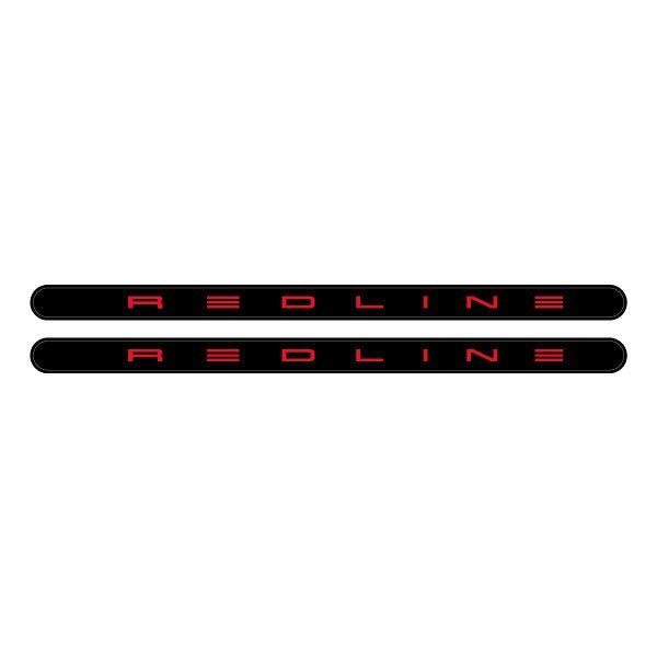 Redline Gen 4 Black with red logo - Flight crank decal set - Old school bmx - Bmx Products AU