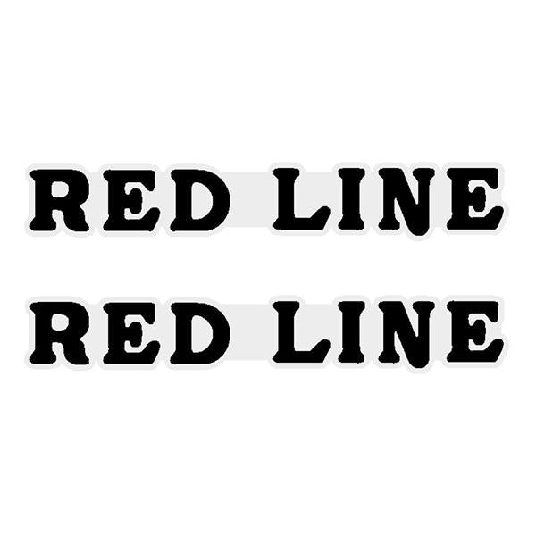 Redline - Old font in Black - Seat decal set - Old school bmx - Bmx Products AU