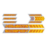 Scorpion BMX - Gen 2 - Sentinel decal set - Old school bmx - Bmx Products AU