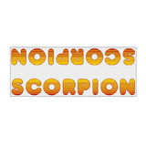 Scorpion BMX - Gen 3 - Yellow Red Down Tube decal - Old school bmx - Bmx Products AU