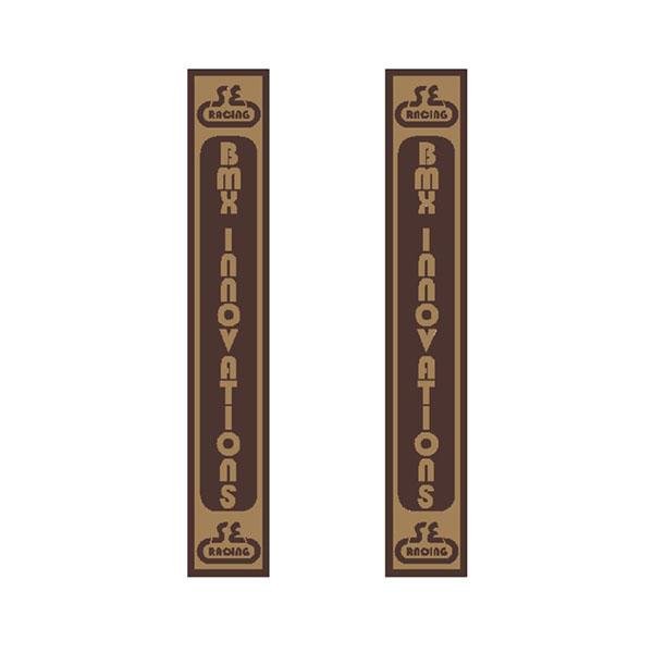 SE Racing - 80'S BMX Innovations fork decal set - Gen 1 BROWN - Old school bmx - Bmx Products AU
