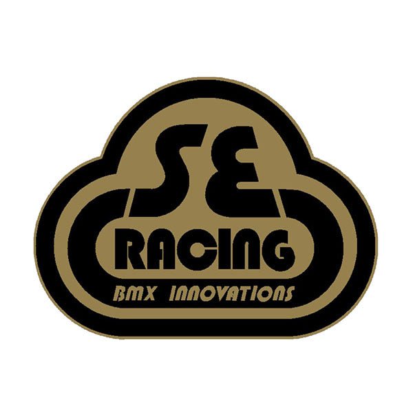 SE Racing - 80'S Head tube decal - Gen 2 BLACK & GOLD - Old school bmx - Bmx Products AU