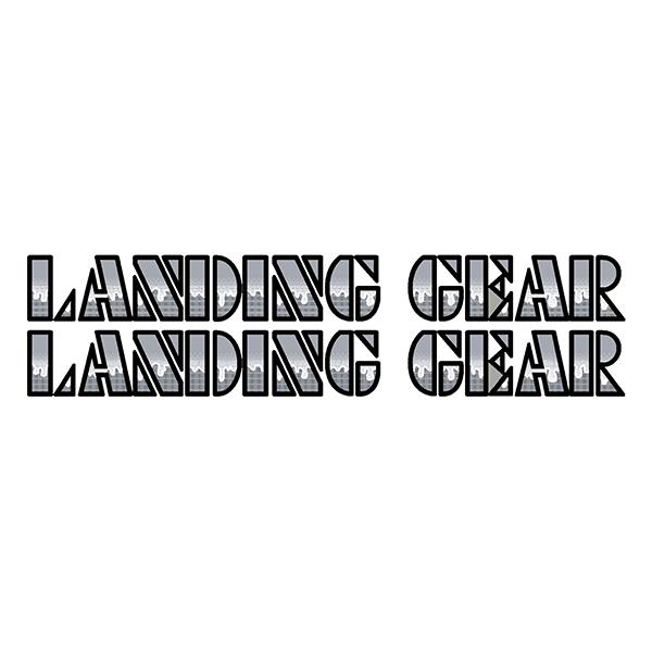 SE Racing - 80'S LANDING GEAR DRIPPY FONT decals - BLACK/SILVER - Old school bmx - Bmx Products AU