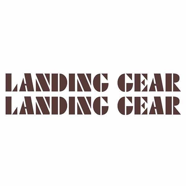 SE Racing - 80'S LANDING GEAR fork decals - BROWN - Old school bmx - Bmx Products AU