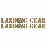 SE Racing - 80'S LANDING GEAR fork decals - GOLD - Old school bmx - Bmx Products AU