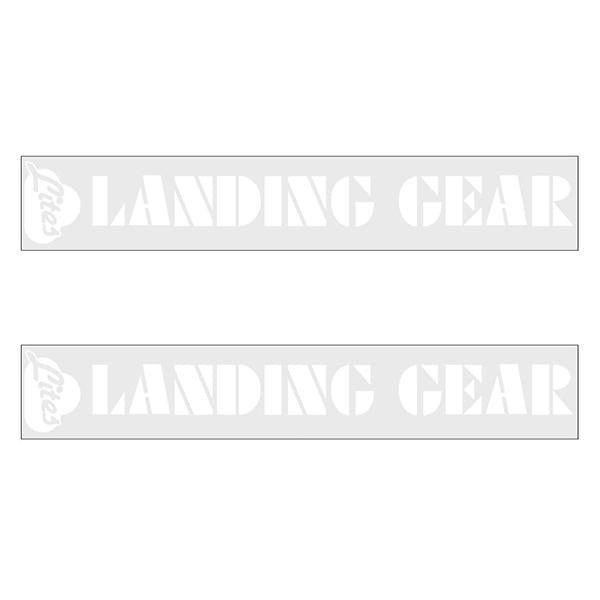 SE Racing - 80'S LANDING GEAR LITES fork decals - WHITE - Old school bmx - Bmx Products AU