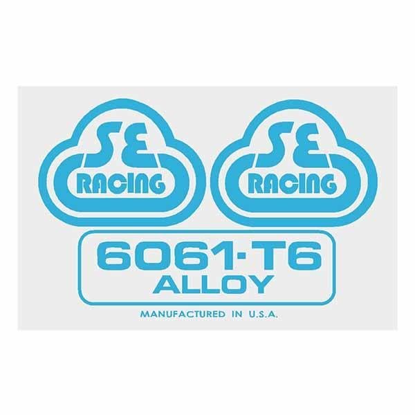 SE Racing - 80'S Seat tube decal - 6061 blue - Old school bmx - Bmx Products AU