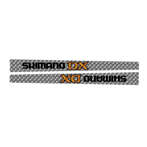 Shimano DX Crank decal set - BLACK - old school bmx - Bmx Products AU