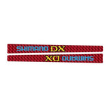 Shimano DX Crank decal set - RED - old school bmx - Bmx Products AU