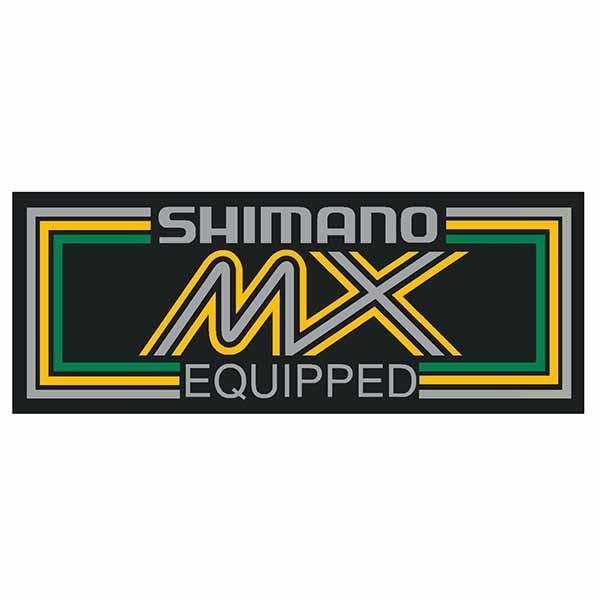 Shimano MX - yellow Green - chrome decal - old school bmx - Bmx Products AU