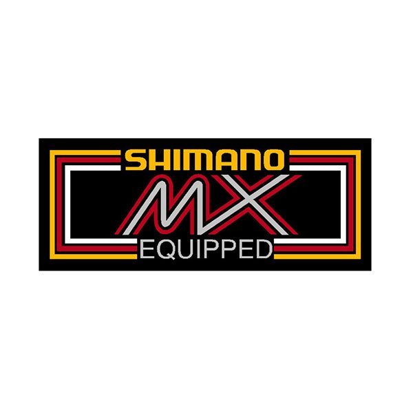 Shimano MX - Yellow Red - chrome decal - old school bmx - Bmx Products AU