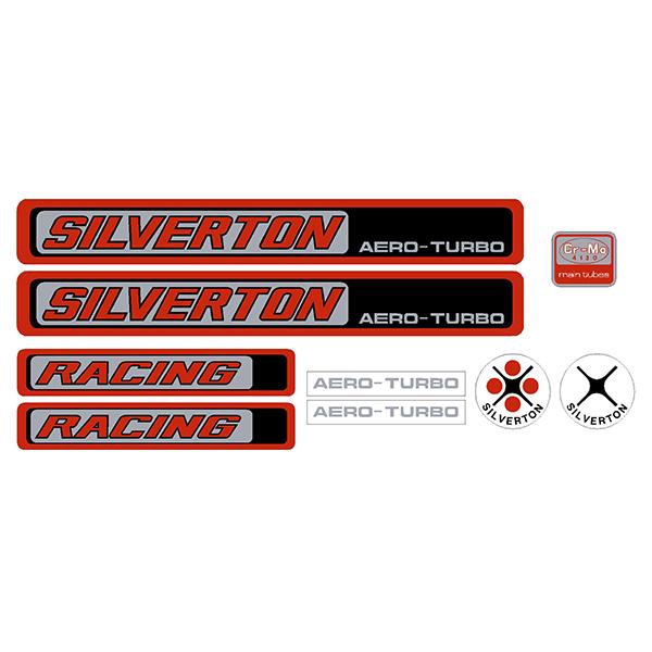 Silverton - Aero Turbo - RED - decal set - old school bmx - Bmx Products AU