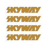 Skyway - Retro Tuff wheels - GOLD die cut decals - old school bmx - Bmx Products AU