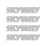 Skyway - Retro Tuff wheels - SILVER die cut decals - old school bmx - Bmx Products AU