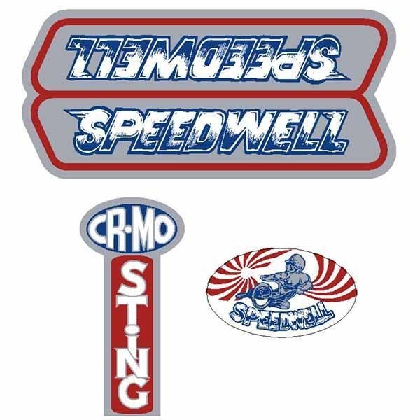 Speedwell Sting Cromo decal set - old school bmx - Bmx Products AU