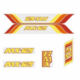 Sportsworld MX - 121 - ORANGE "goose gussett" decal set - Old school bmx - Bmx Products AU