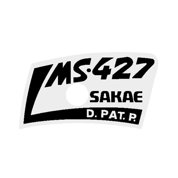 SR Sakae - MS - 427 stem decal in black - Old school bmx - Bmx Products AU