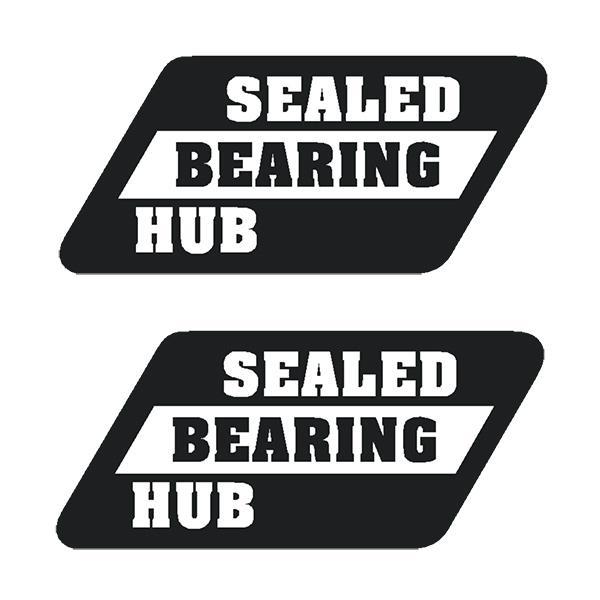 SUNTOUR - SEALED BEARING black (PAIR) hub decals - Old school bmx - Bmx Products AU