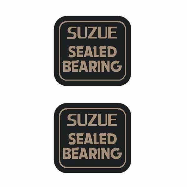 SUZUE - SEALED BEARING square (PAIR) hub decals - Old school bmx - Bmx Products AU