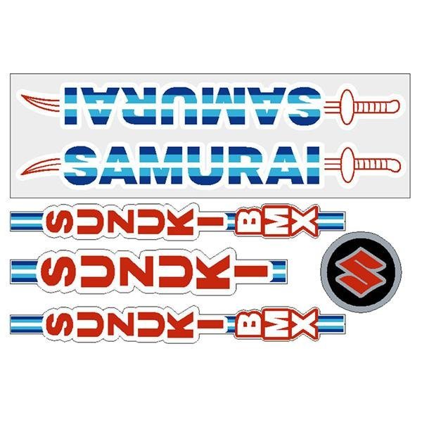 Suzuki - SAMURAI bmx decal set - Old school bmx - Bmx Products AU