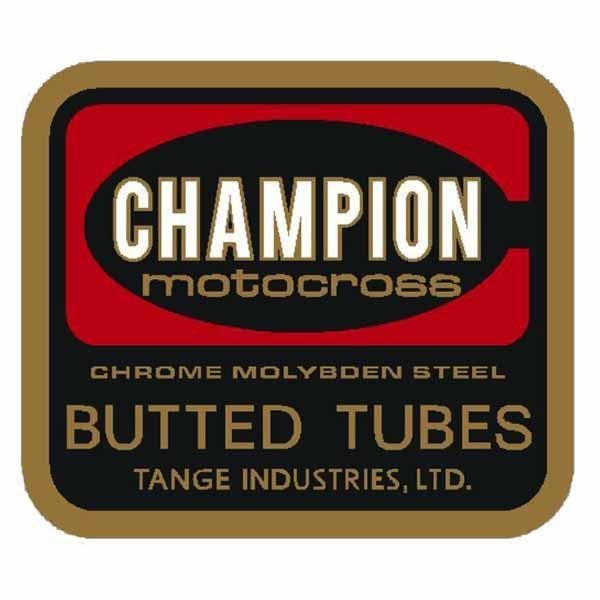 Tange - Butted tubes seat tube decal - old school bmx - Bmx Products AU