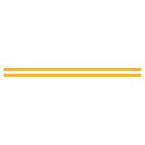 Tange - MX3 - GOLD - Headset decal set - old school bmx - Bmx Products AU