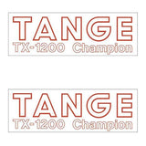 Tange TX1200 RED fork decal set - old school bmx - Bmx Products AU