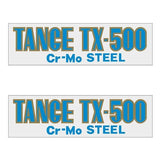 Tange TX500 LIGHT BLUE EARLY fork decal set - old school bmx - Bmx Products AU