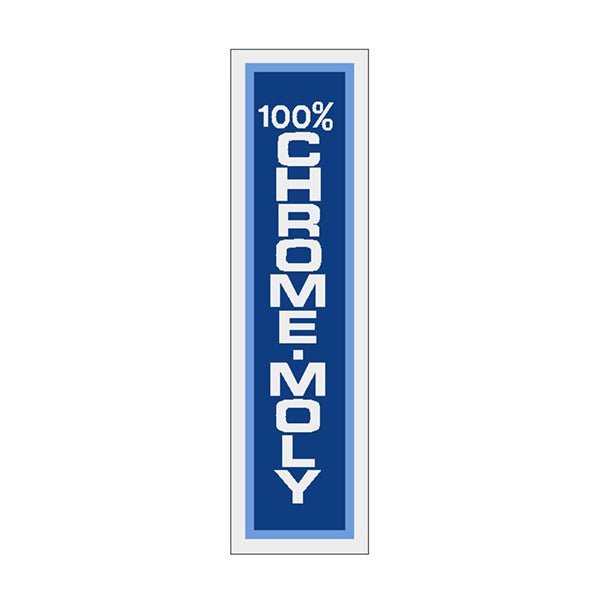 Thruster - SEATPOLE BLUE decal on CLEAR - old school bmx - Bmx Products AU