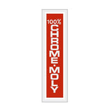 Thruster - SEATPOLE RED decal on CLEAR - old school bmx - Bmx Products AU