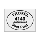 Troxel - 4140 seat pole decal - Old school bmx - Bmx Products AU