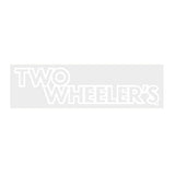 Two Wheelers - Bar - decal WHITE - Old school bmx - Bmx Products AU