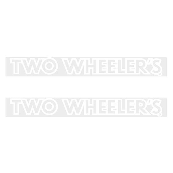 Two Wheelers - Fork - WHITE decals - Old school bmx - Bmx Products AU