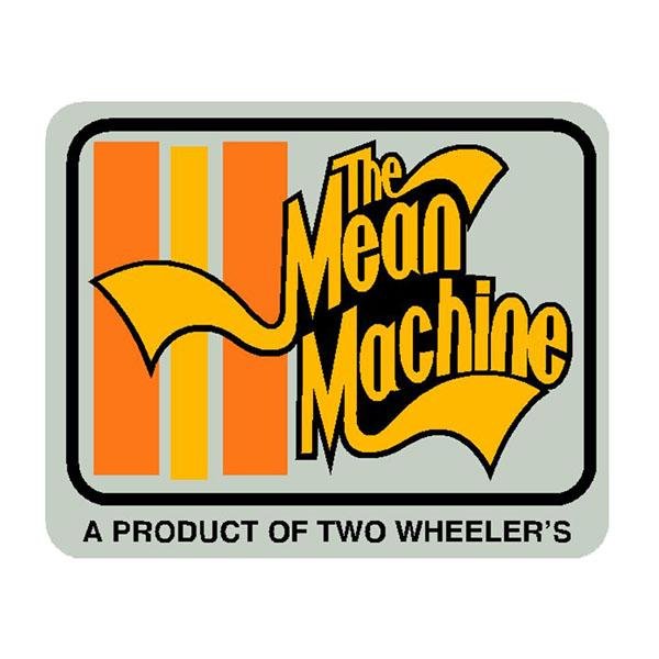 Two Wheelers - Seat Tube - MEAN MACHINE PRISM decal - Old school bmx - Bmx Products AU