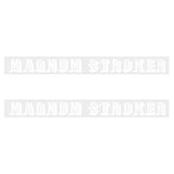 Two Wheelers - Top tube - MAGNUM STROKER - WHITE decals - Old school bmx - Bmx Products AU