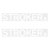 Two Wheelers - Top tube - STROKER II - WHITE decals - Old school bmx - Bmx Products AU