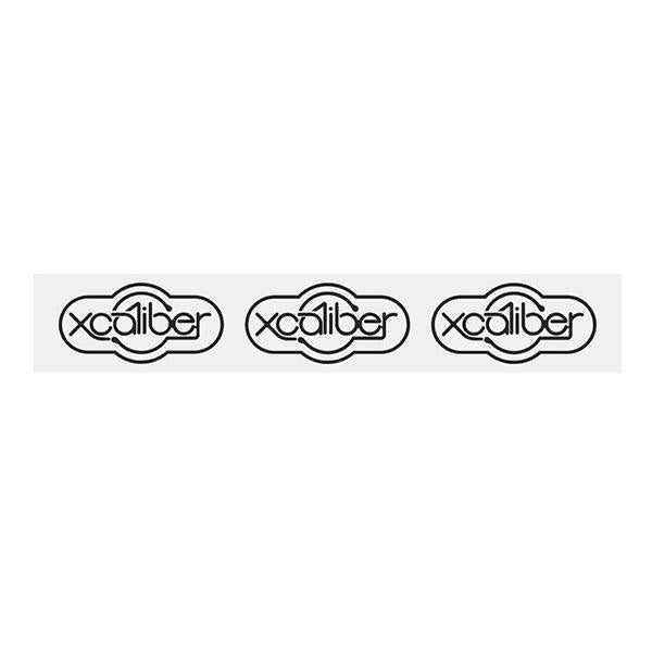 XCALIBER - Seat clamp BLACK decal - Old school bmx - Bmx Products AU